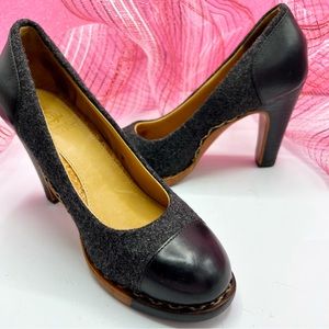 The Office of Angela Scott Wool & Leather Pumps